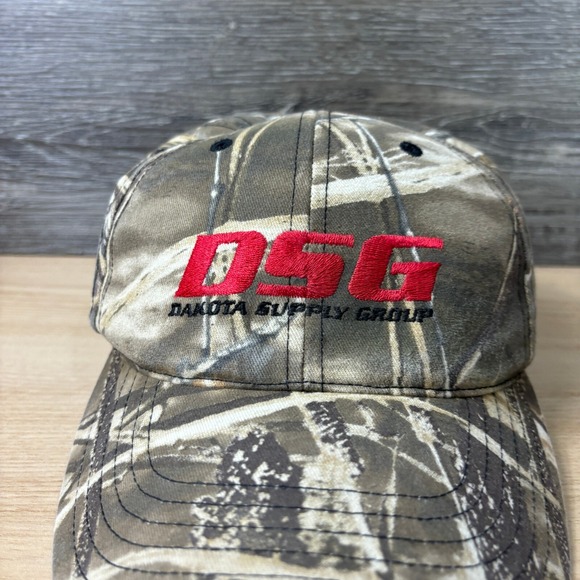 Dakota Supply Group Hat Cap Strap Back Brown Green Camouflage Outdoors - Picture 2 of 10